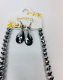 EXSQUSITE TEARDROPS NECKLACE AND EARRINGS SET