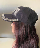 Adjustable Breathable Love Bedazzled Baseball Cap