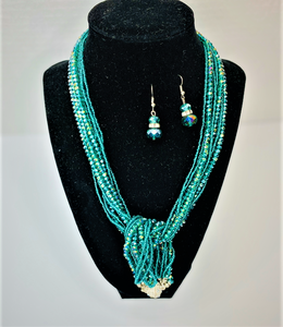 EXQUISITE NECKLACE AND BRACELET WITH EARRINGS